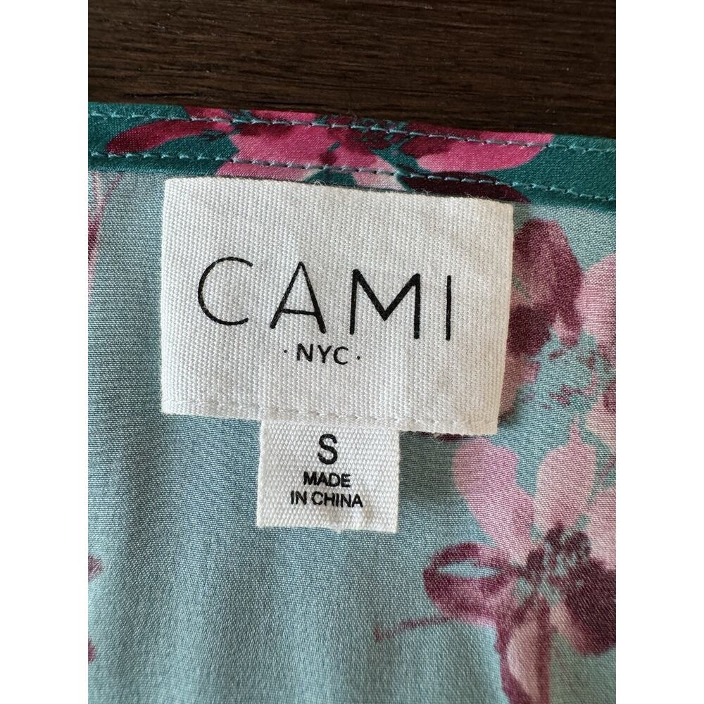 Cami Nyc Silk Top Racerback Lagoon Floral Anthropologie S - Picture 8 of 12